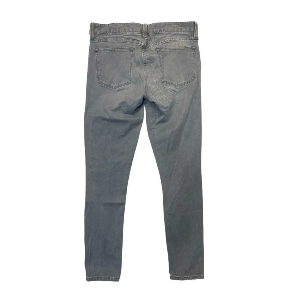 J. Crew Toothpick Jeans Size 26 Ankle gray wash denim